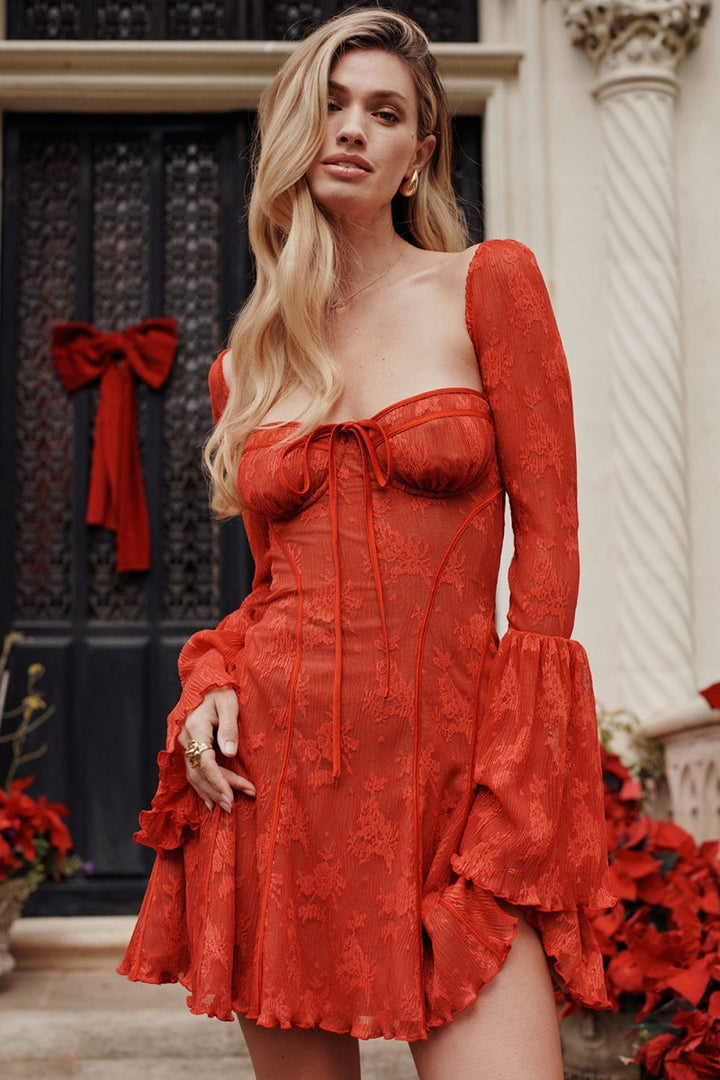 Kemi - Elegant Vintage Lace Corset Dress for a Timeless Silhouette
