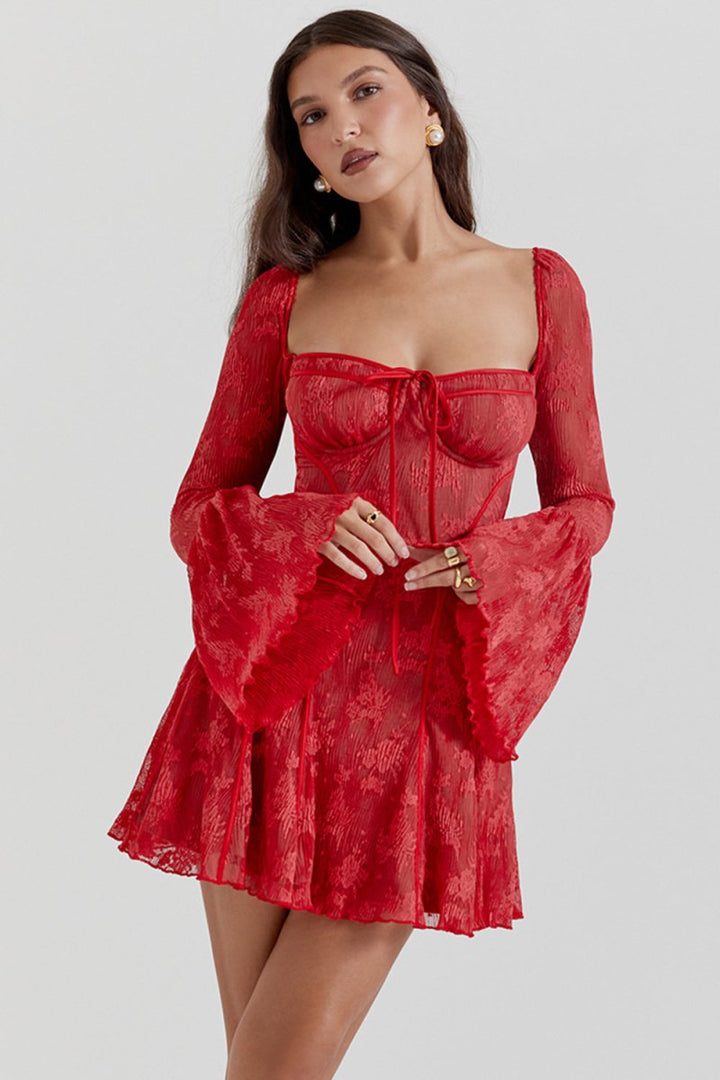 Kemi - Elegant Vintage Lace Corset Dress for a Timeless Silhouette
