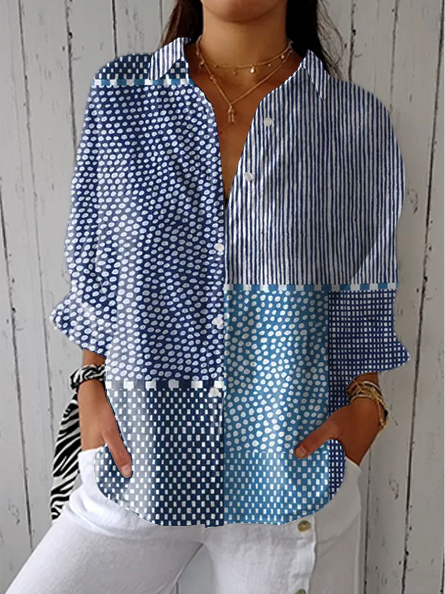 Fiora | Coastal Mosaic Blouse
