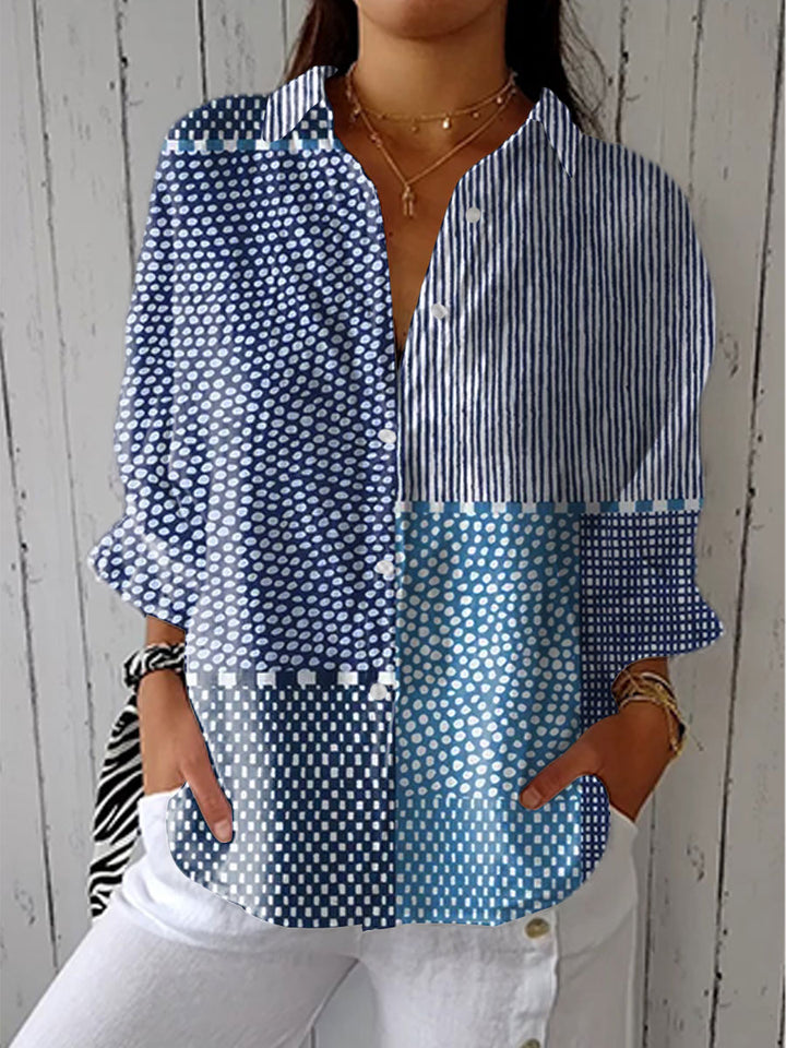 Fiora | Coastal Mosaic Blouse