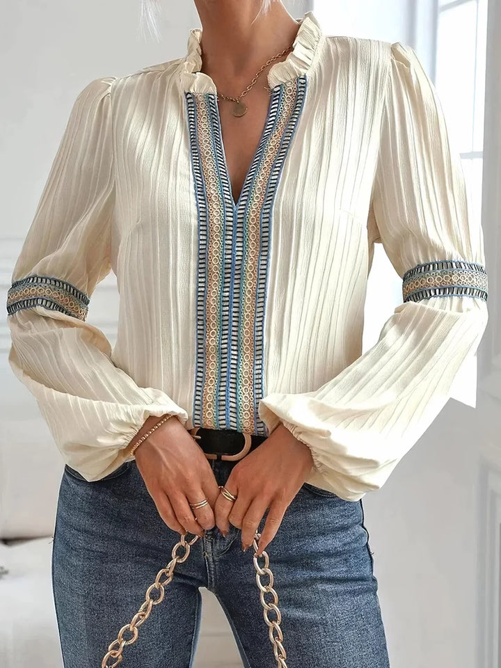 Belle | Elegant V-Neck Blouse