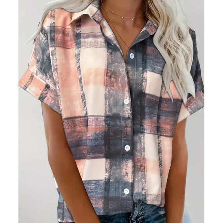 Liora | Relaxed Fit Square Print Top