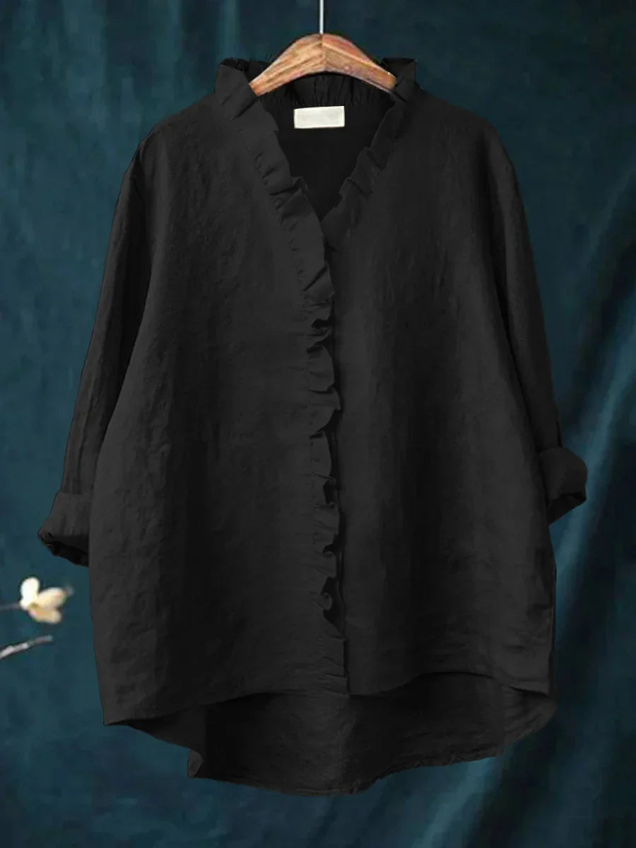 Sanela - Casual Ruffles Shirt