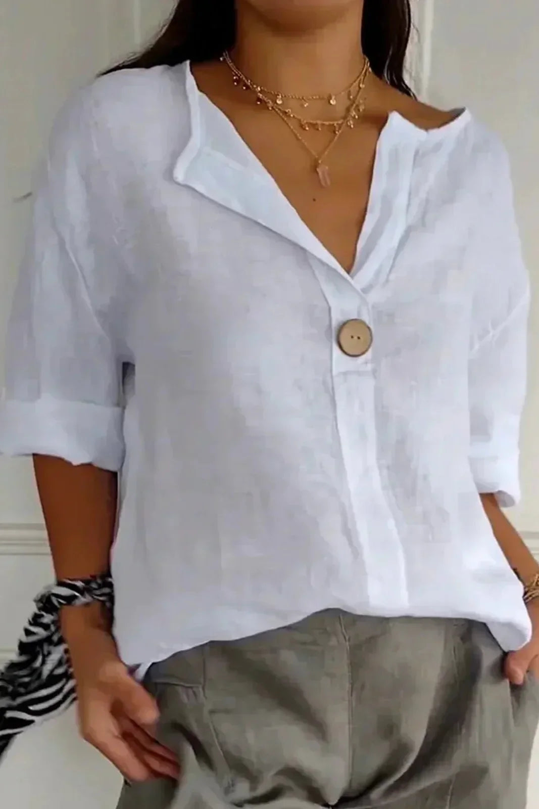 Zamma | Easygoing Linen Blouse