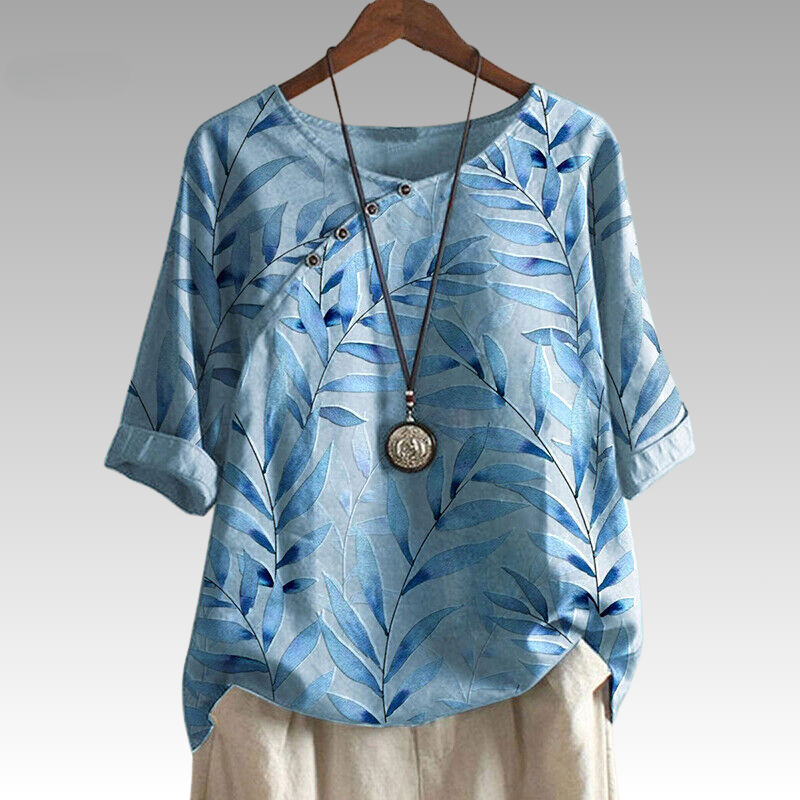 Mariposa™ - Nature-Inspired Top with Button Accents