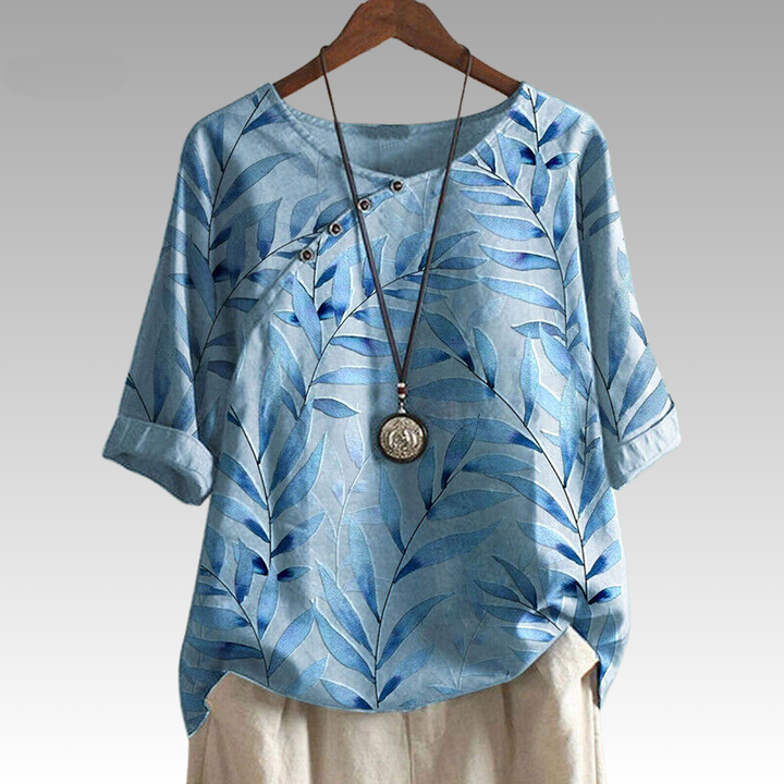 Mariposa™ - Nature-Inspired Top with Button Accents