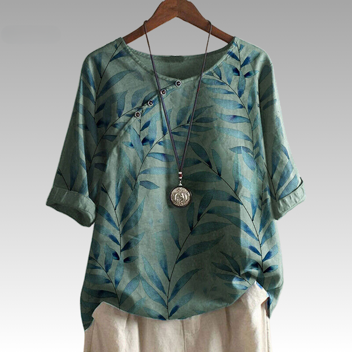 Mariposa™ - Nature-Inspired Top with Button Accents