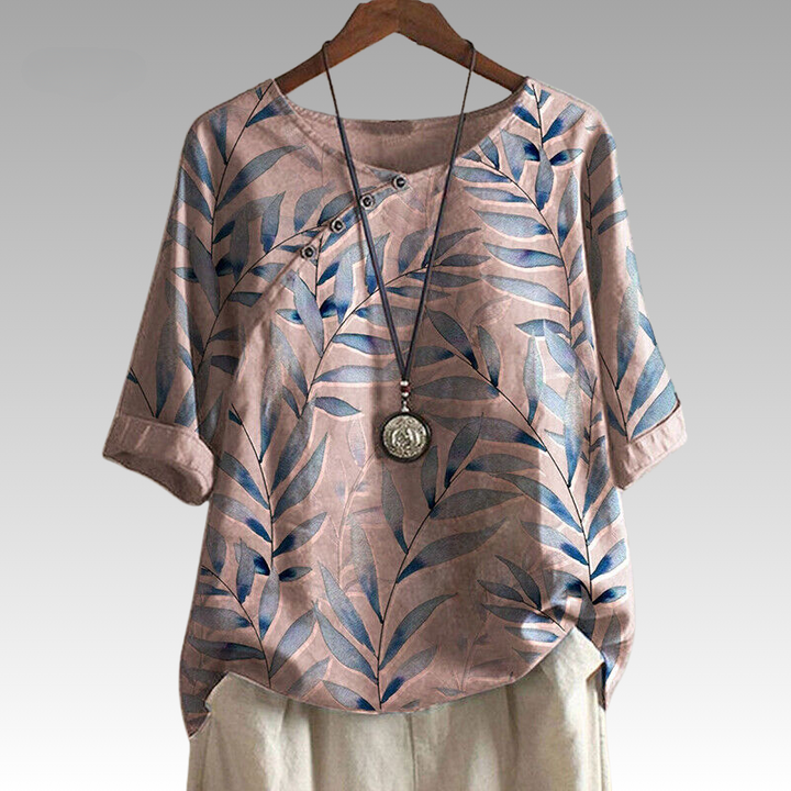 Mariposa™ - Nature-Inspired Top with Button Accents