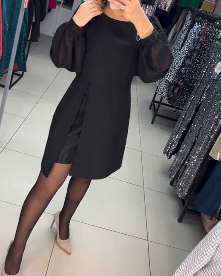 Lina | Elegant Solid-Coloured Dress