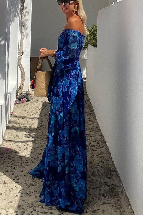 Calista | Off-Shoulder Floral Maxi Dress