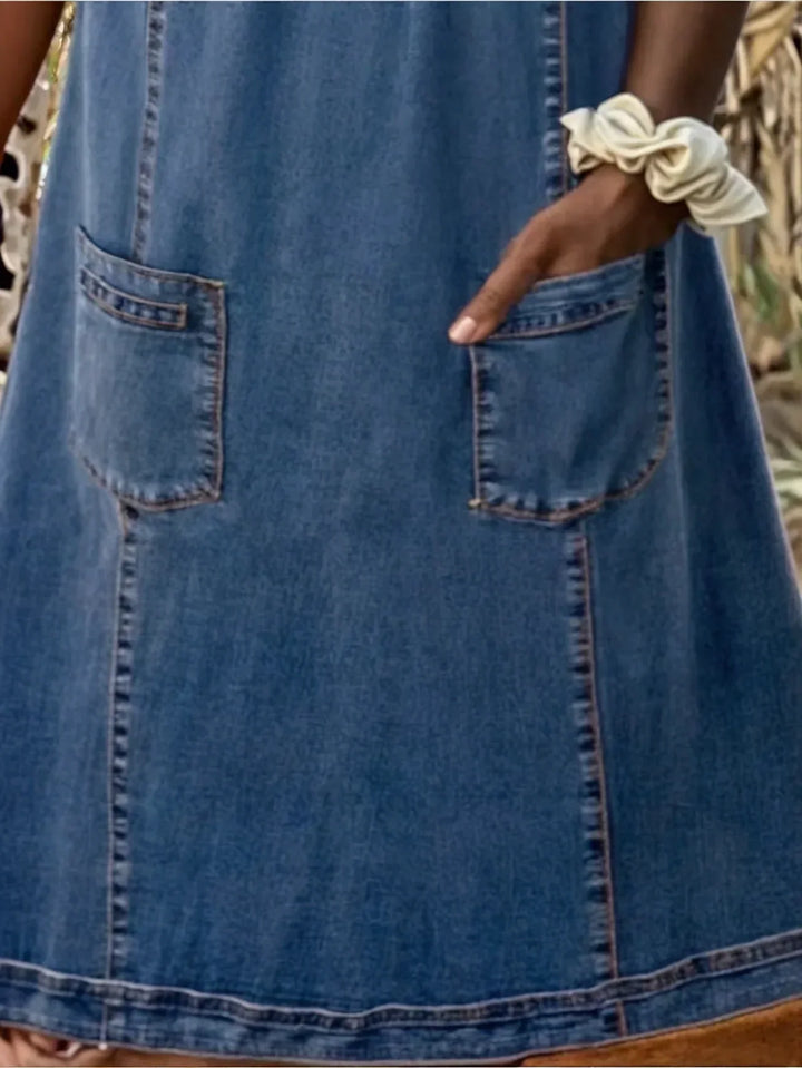 Jeanina® | Cozy Denim Dress