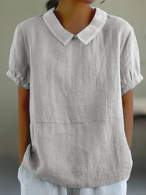 Ingrid | Relaxed Fit Collared Blouse