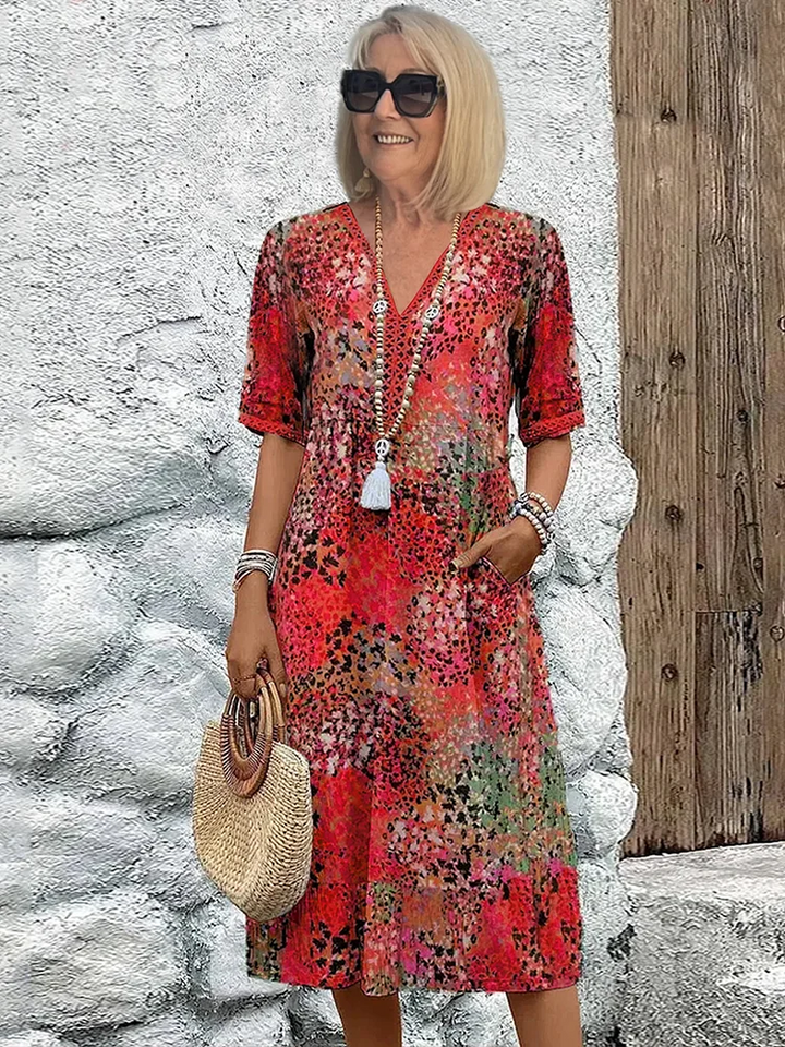 Medea™ Boho Midi Dress