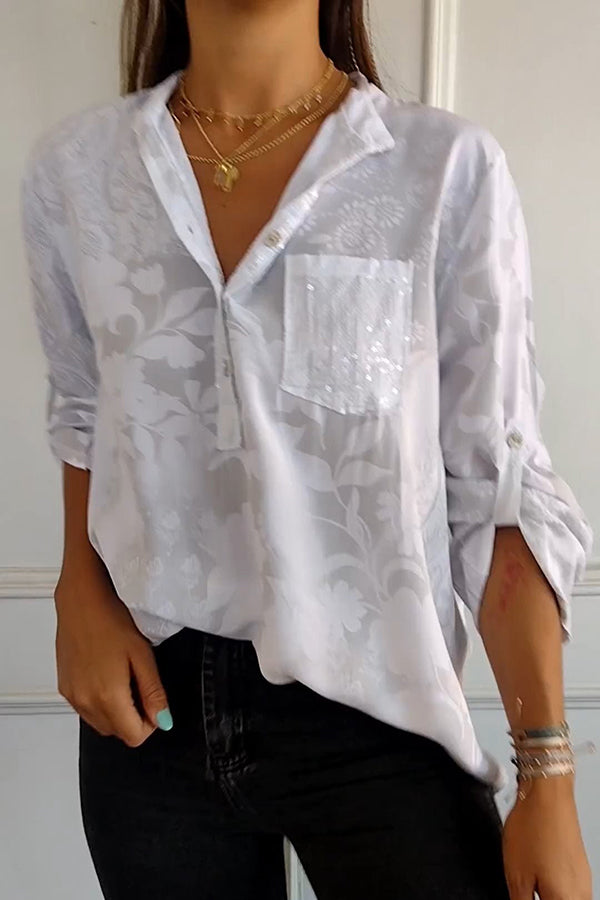 Nora | Chic Sequin Blouse