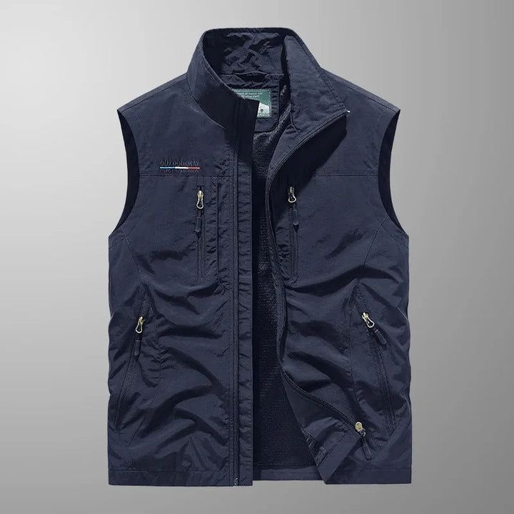 Stuart - Multi-Pocket Breathable Outdoor Cargo Vest