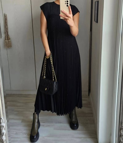 Orly™ Pleated Maxi Dress