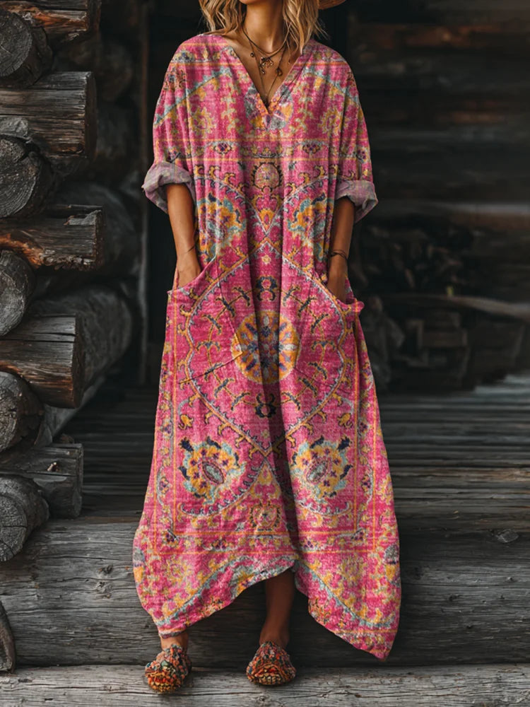Neri | Vintage Boho Dress with Pockets