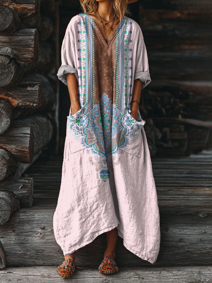 Neri | Vintage Boho Dress with Pockets