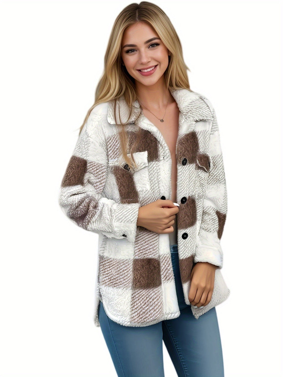 Ronda | Stylish Fleece Oversized Jacket