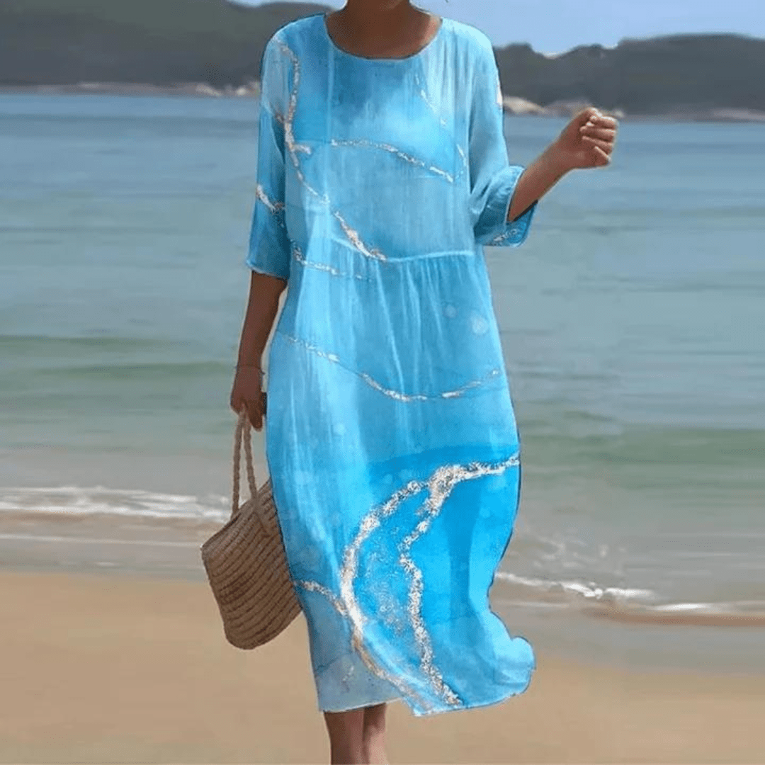 Eliza - Elegant Floral Print Dress