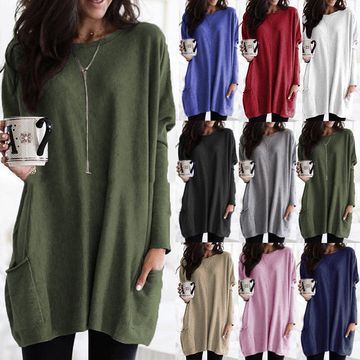 Marion - Women's Oversized Round Neck Jumper