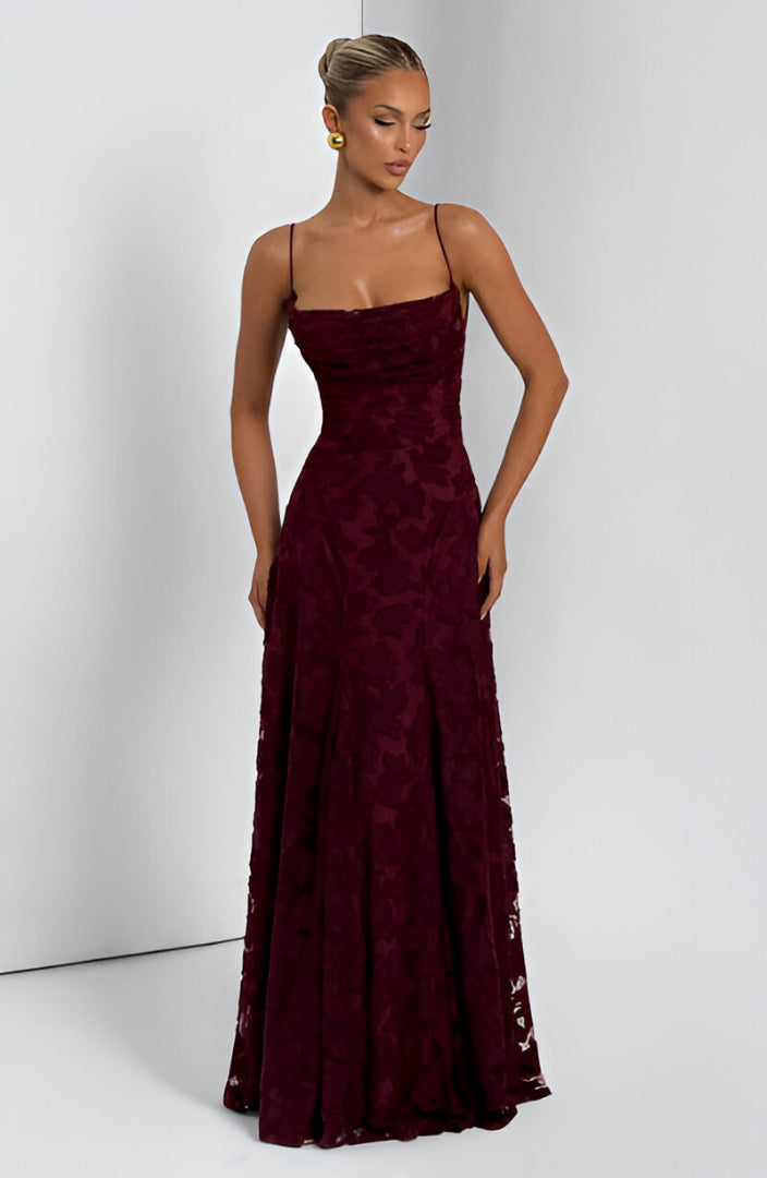 Athena™ | Lace Corset Maxi Dress