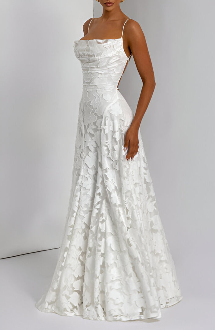 Athena™ | Lace Corset Maxi Dress