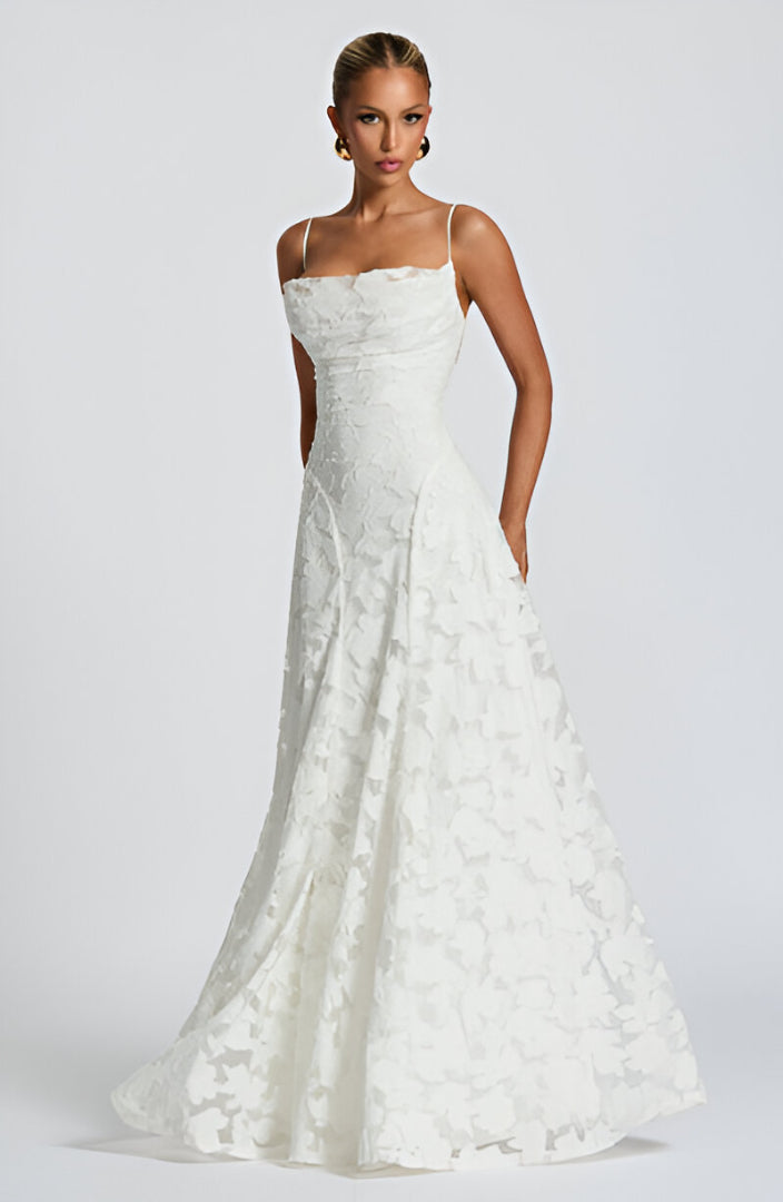 Athena™ | Lace Corset Maxi Dress