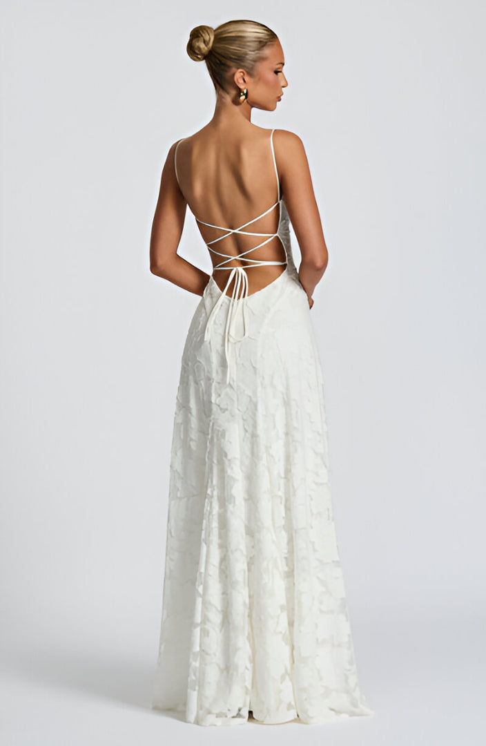 Athena™ | Lace Corset Maxi Dress