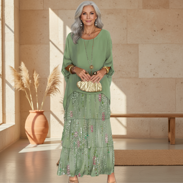 Alyssa - Bohemian Layered Elegance Dress
