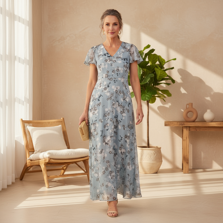 Vireya - Elegant Tummy-Hiding Dress