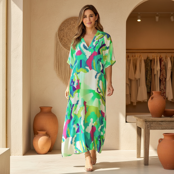 Vibrant Abstract Marnie Dress