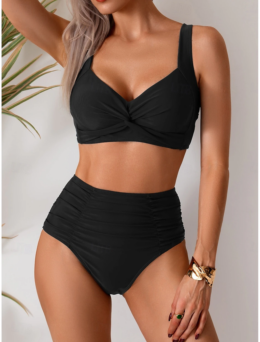 Nicole - Gathered Fabric Bikini