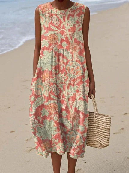 ELIN - PRINTED MIDI DRESS