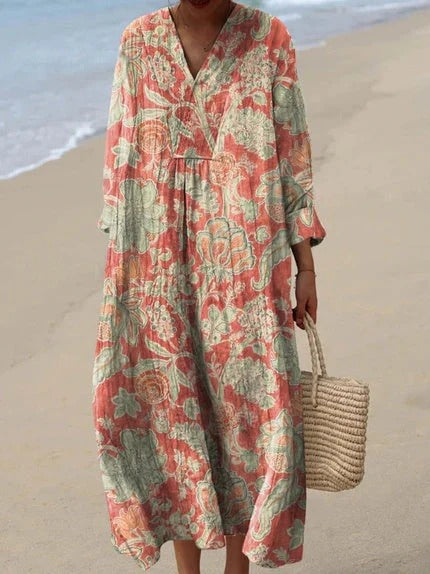 ELIN - PRINTED MIDI DRESS