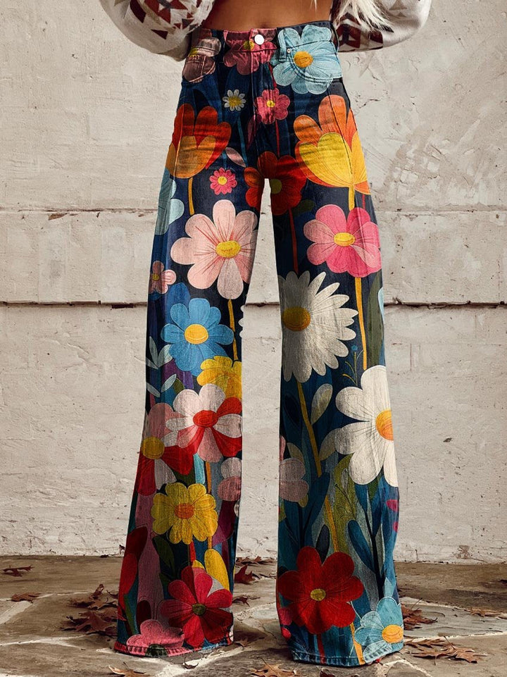 Elisa | Retro Flare Trousers