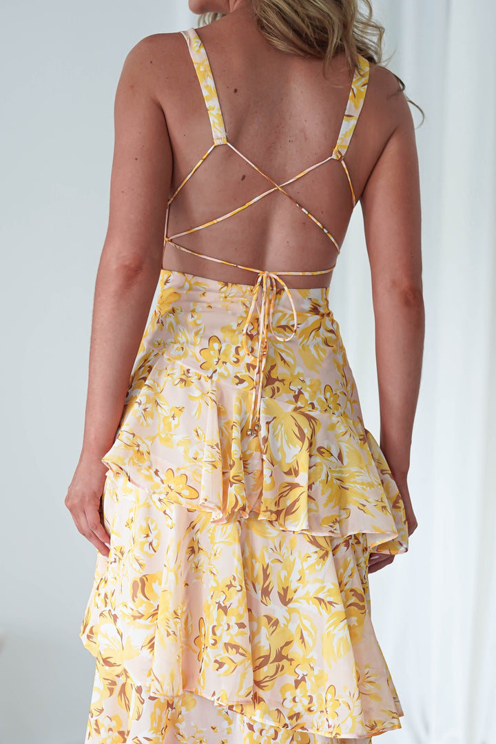 Marseille | Floral Print Maxi Dress