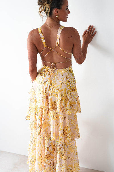 Marseille | Floral Print Maxi Dress