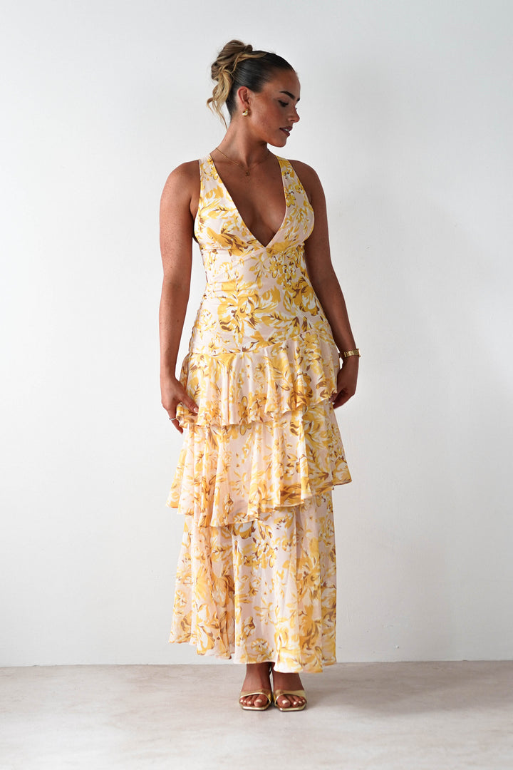 Marseille | Floral Print Maxi Dress