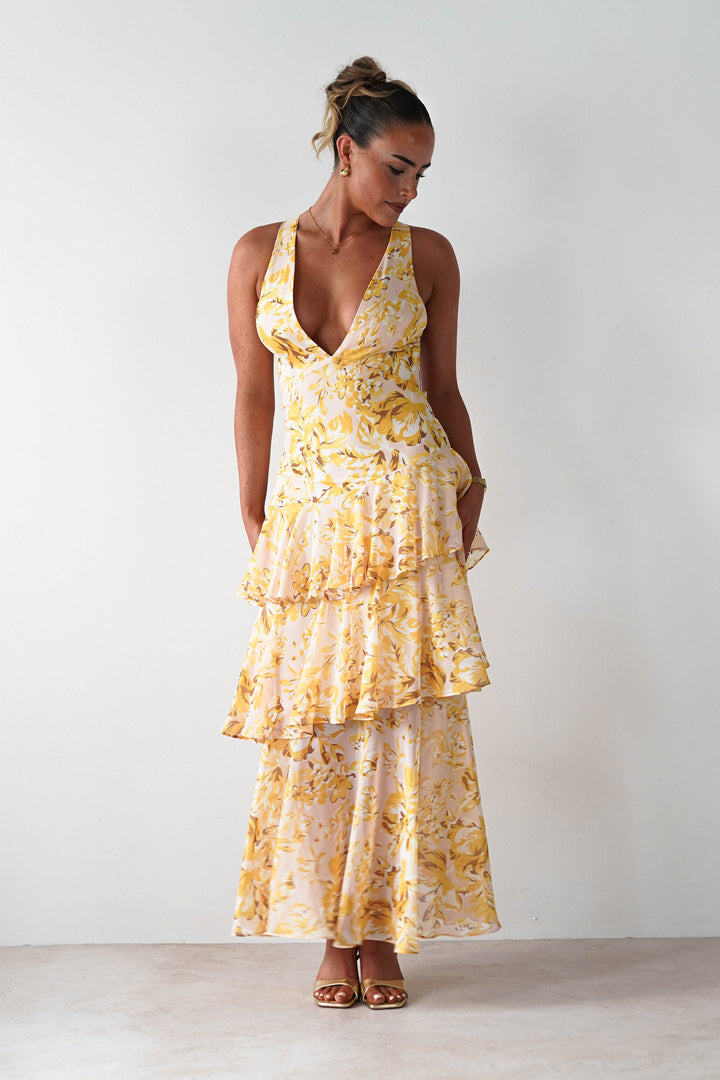 Marseille | Floral Print Maxi Dress
