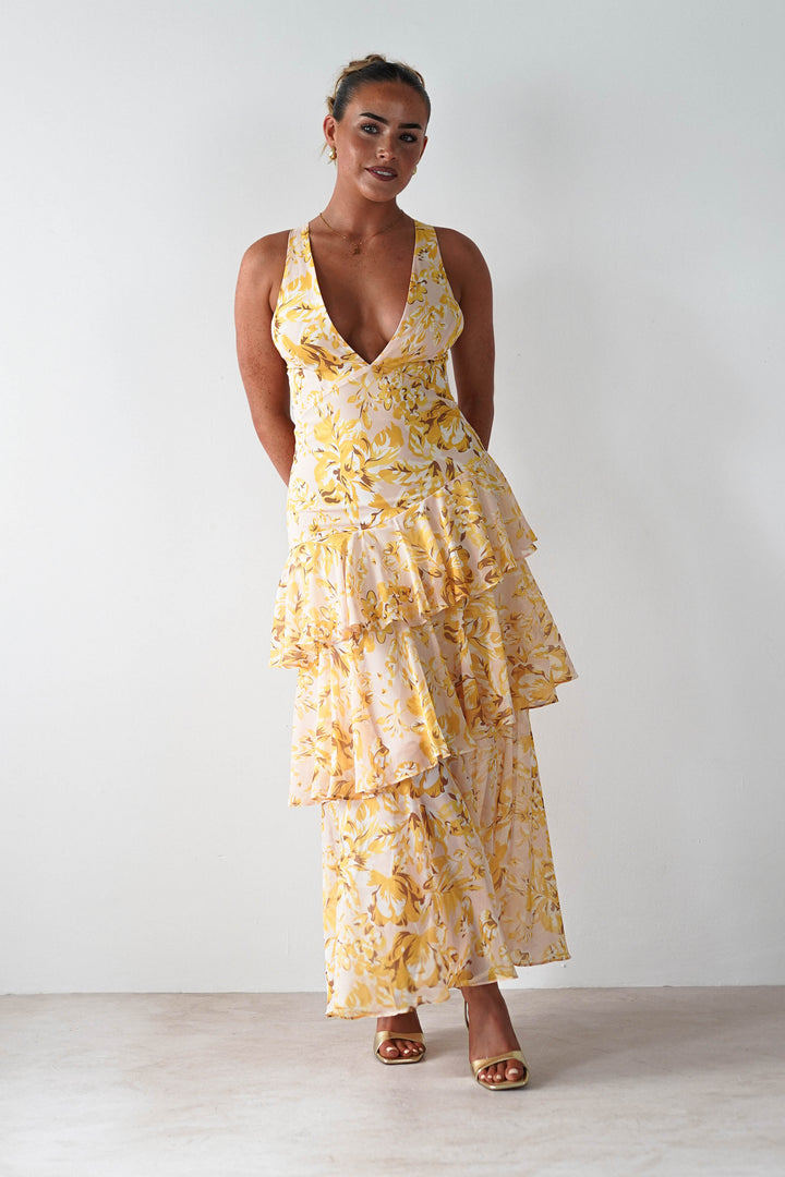 Marseille | Floral Print Maxi Dress