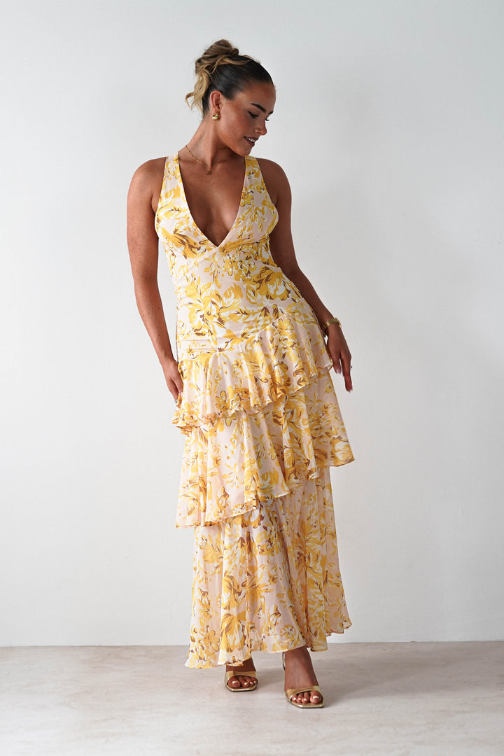 Marseille | Floral Print Maxi Dress