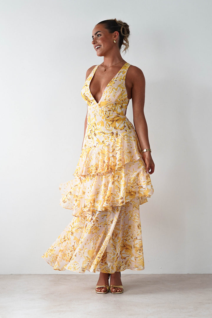 Marseille | Floral Print Maxi Dress
