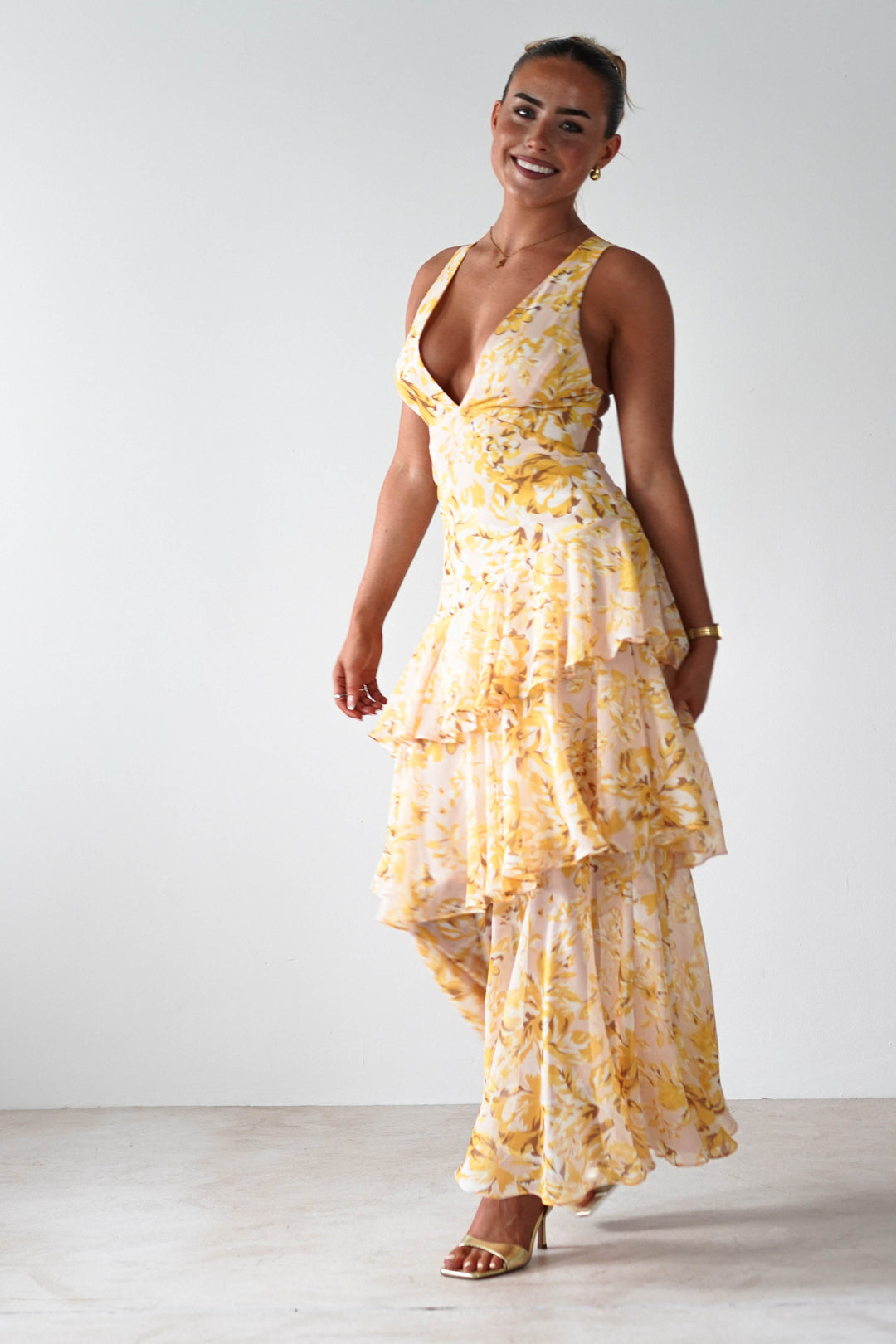 Marseille | Floral Print Maxi Dress