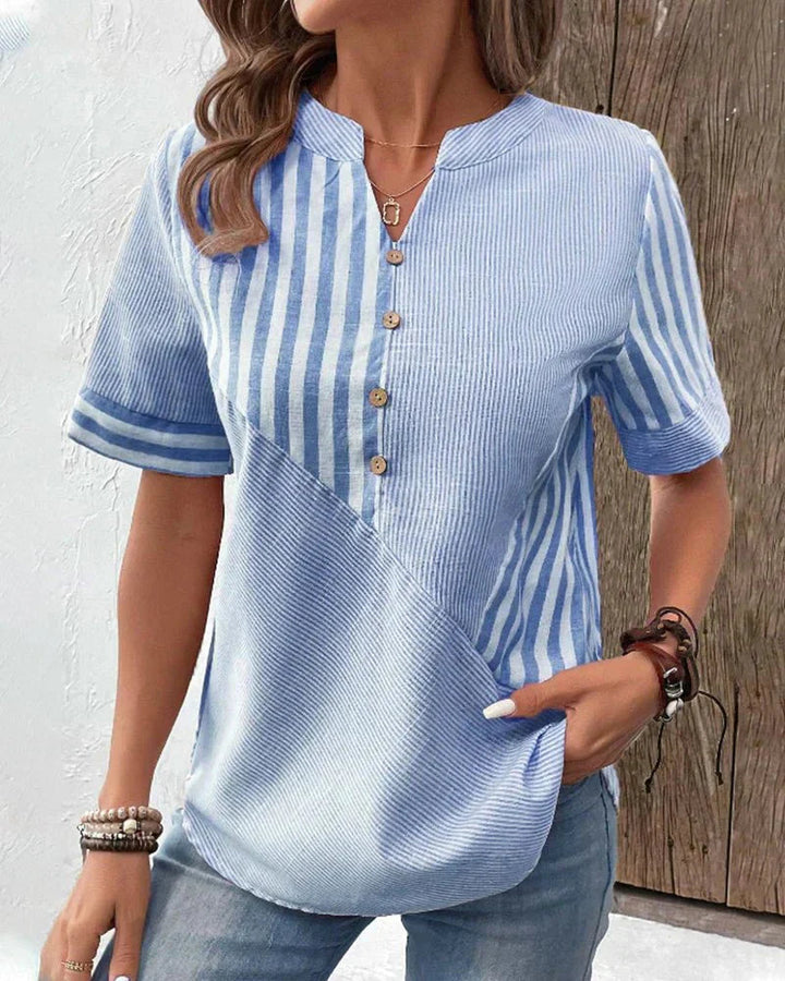 Helene | Women's Soft Striped Blouse