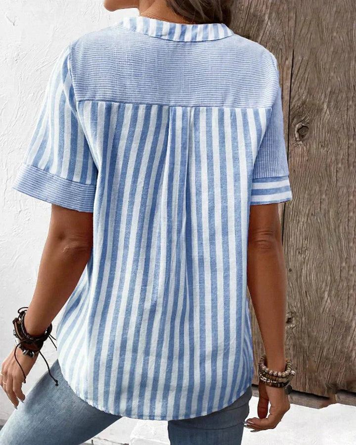 Helene | Women's Soft Striped Blouse