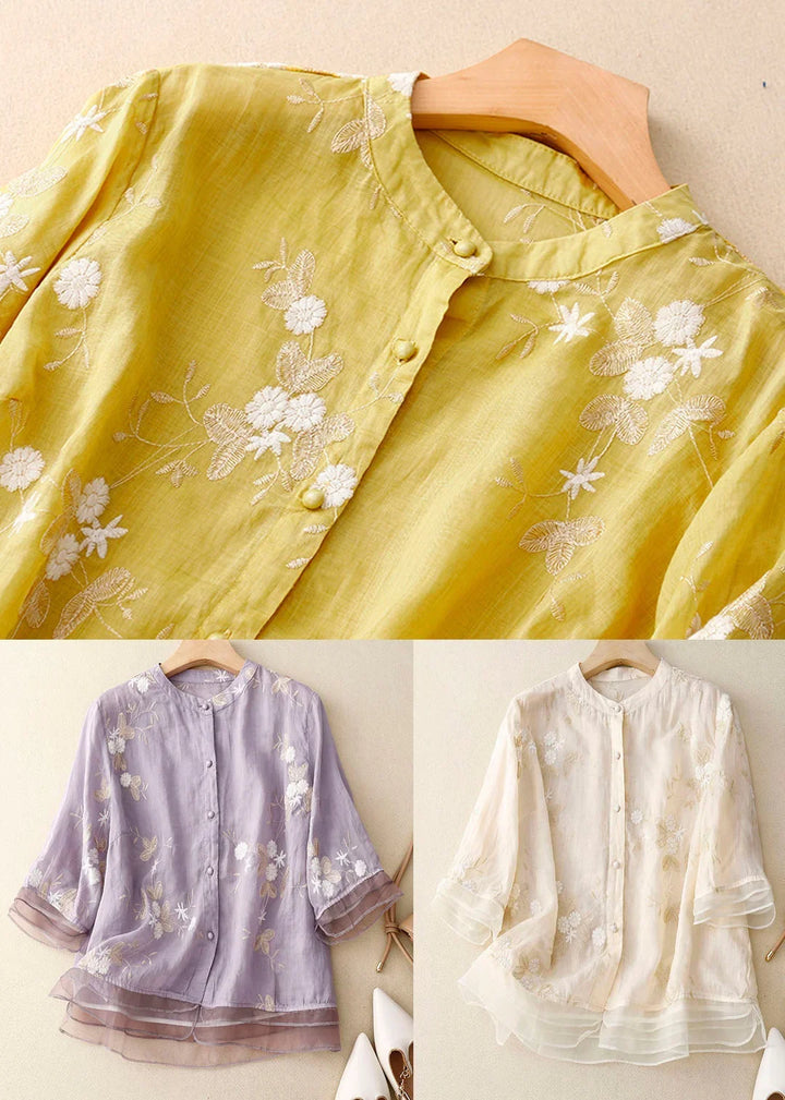 Colene | Elegant Embroidered Blouse