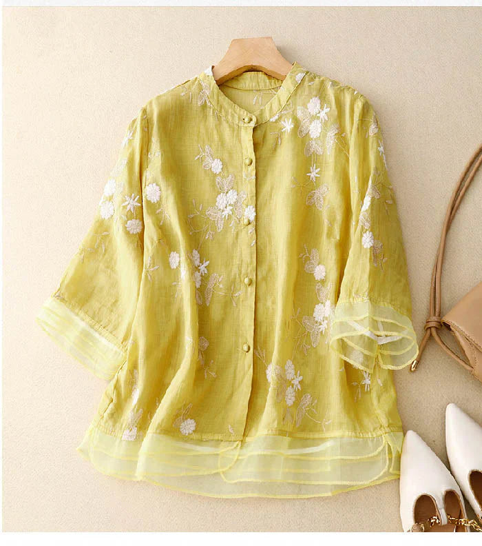 Colene | Elegant Embroidered Blouse
