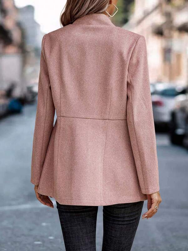 Hailey - Contemporary Solid Long-Sleeve Blazer