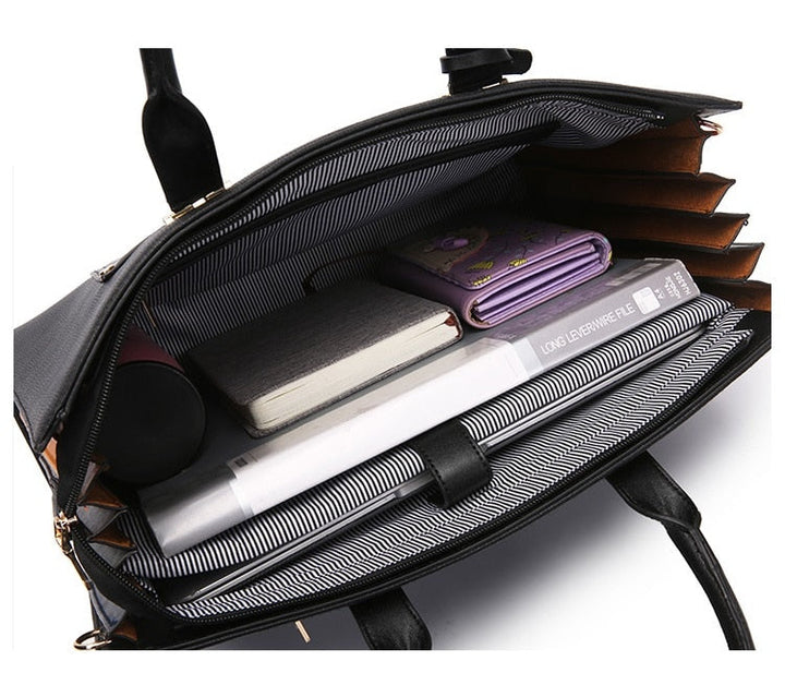 Prolina - Leather Tote Laptop Bag